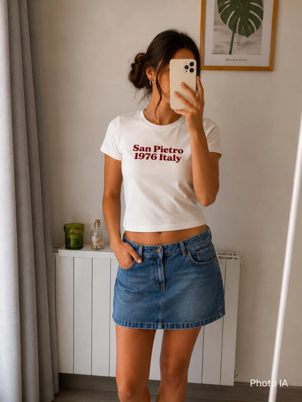 Jupe courte en jean Promod – Taille 38/40